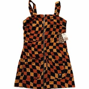 Vans Jagger Dress in Black and Orange